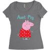 peppa pig aunt pig Women's Triblend Scoop T-shirt
