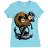 skull anchor Ladies Fitted T-Shirt