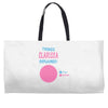 clarissa explained nothing Weekender Totes