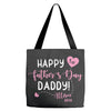 Happy Fathers Day Daddy Tote Bags