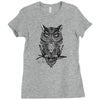 owl Ladies Fitted T-Shirt