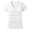 wibbly w0bbly Women's V-Neck T-Shirt