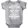 Super Cool Pop Pop Of A Freaking Awesome Granddaughter Baby Onesie