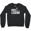 reel legend funny lure father's day country fishing bass humor Crewneck Sweatshirt