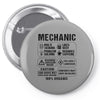 Mechanic Pin-back button