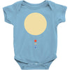 minimal solar system Baby Bodysuit