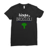 biceps &amp; broccoli! Ladies Fitted T-Shirt