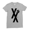 mgk t xx shirt flower black rose Ladies Fitted T-Shirt