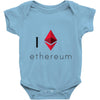 I Love Ethereum Baby Onesie