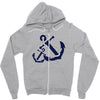 double anchor Zipper Hoodie