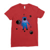 Space Astronot Ladies Fitted T-Shirt