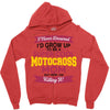 i never dreamed i'd grow up to be a super cool motocross mom but here Zipper Hoodie