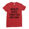 adults suck (2) Ladies Fitted T-Shirt