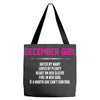 December Girl Hated By Many Tote Bags