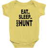eat sleep hog hunt Baby Bodysuit