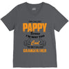 I'm Called Pappy  Because  I'm Way Too Cool To Be Called Grandfather V-Neck Tee
