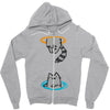 portal cat Zipper Hoodie