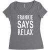 frankie says relax retro vintage Women's Triblend Scoop T-shirt