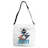 who loves husky Adjustable Strap Totes