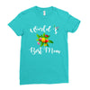 world's best mom Ladies Fitted T-Shirt