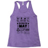 Born In May Racerback Tank