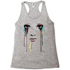 watercolor eyes Racerback Tank