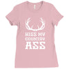 kiss my country ass Ladies Fitted T-Shirt