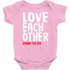love each other Baby Bodysuit