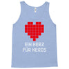 nerd shirt design  herz f&uuml;r nerds computer gaming fun big bang minecr Tank Top