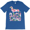 dachshund floral T-Shirt