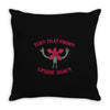 turn that frown upside down Throw Pillow