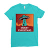 i want to believe santa parody Ladies Fitted T-Shirt