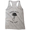 drop fast die last back Racerback Tank