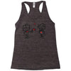 cute love robots Racerback Tank