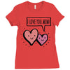 i love you mom Ladies Fitted T-Shirt