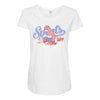 sports sloth Maternity Scoop Neck T-shirt
