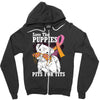 save the puppies Zipper Hoodie