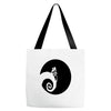 nightmare before christmas black logo Tote Bags