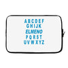 alphabet abc elemno Laptop sleeve