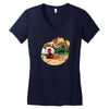 an amazing sand castle Women's V-Neck T-Shirt