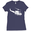 design uh 1h helicopter hubschrauber us army irak krieg war vietnam Ladies Fitted T-Shirt