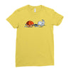 the hare and the shell Ladies Fitted T-Shirt