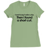 funny t shirt i used to jog 5 miles a day Ladies Fitted T-Shirt