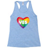 Yes Lgbt Heart Racerback Tank