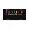 Luxury As A Croad Concept License Plate