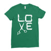 shear love Ladies Fitted T-Shirt