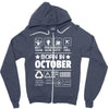 Born In October Zipper Hoodie