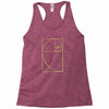 golden spiral Racerback Tank
