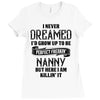Perfect Freakin Nanny, Ladies Fitted T-Shirt