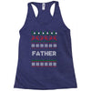 ugly christmas father Racerback Tank